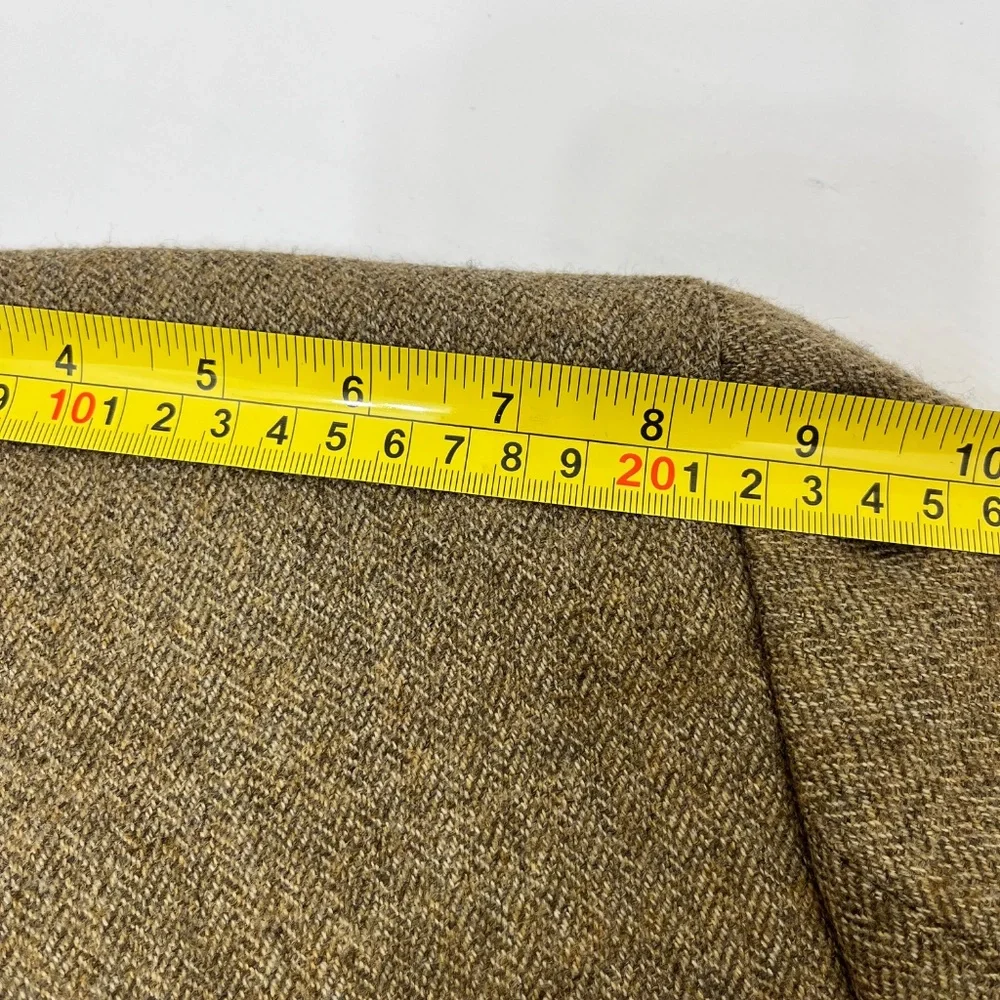 Meeting Street Mens 42R Sport Coat Blazer Brown Lambswool‎ Long Sleeve Outdoor